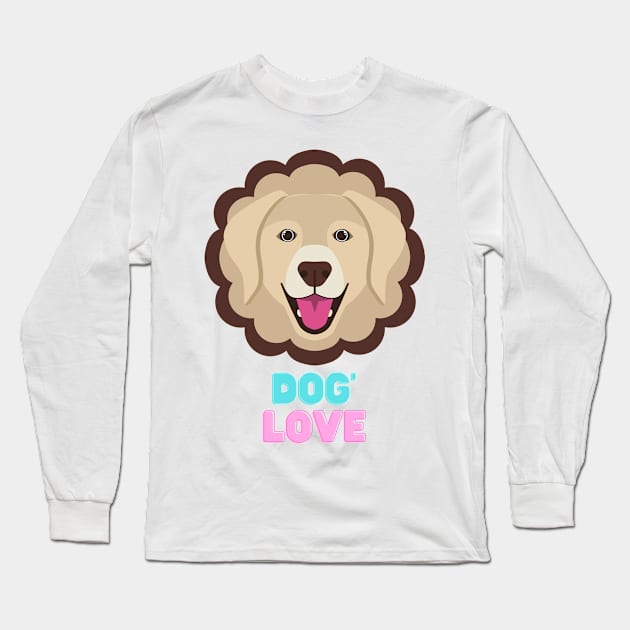 Love dogs my family Long Sleeve T-Shirt by MeKong